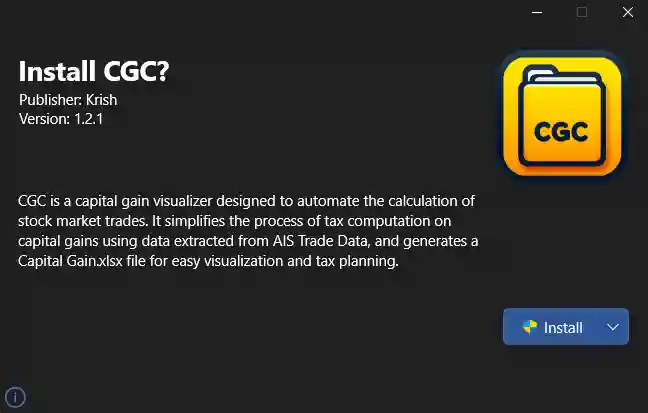 CGC - Capital Gain Calculator