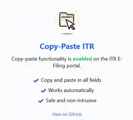 Copy-Paste-ITR