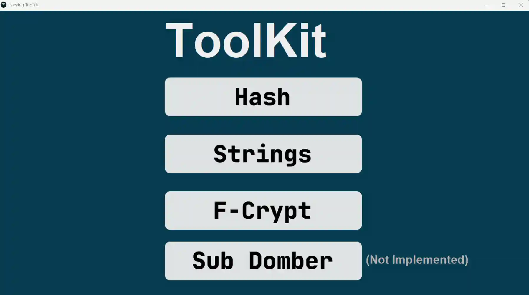 Hacking Toolkit