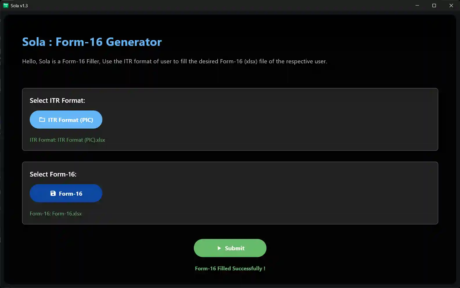 Sola - Form-16 Automation